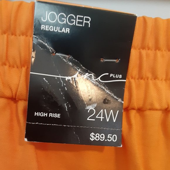 INC Concepts High Rise Tangerine Crush Jogger Pants - Picture 11 of 14